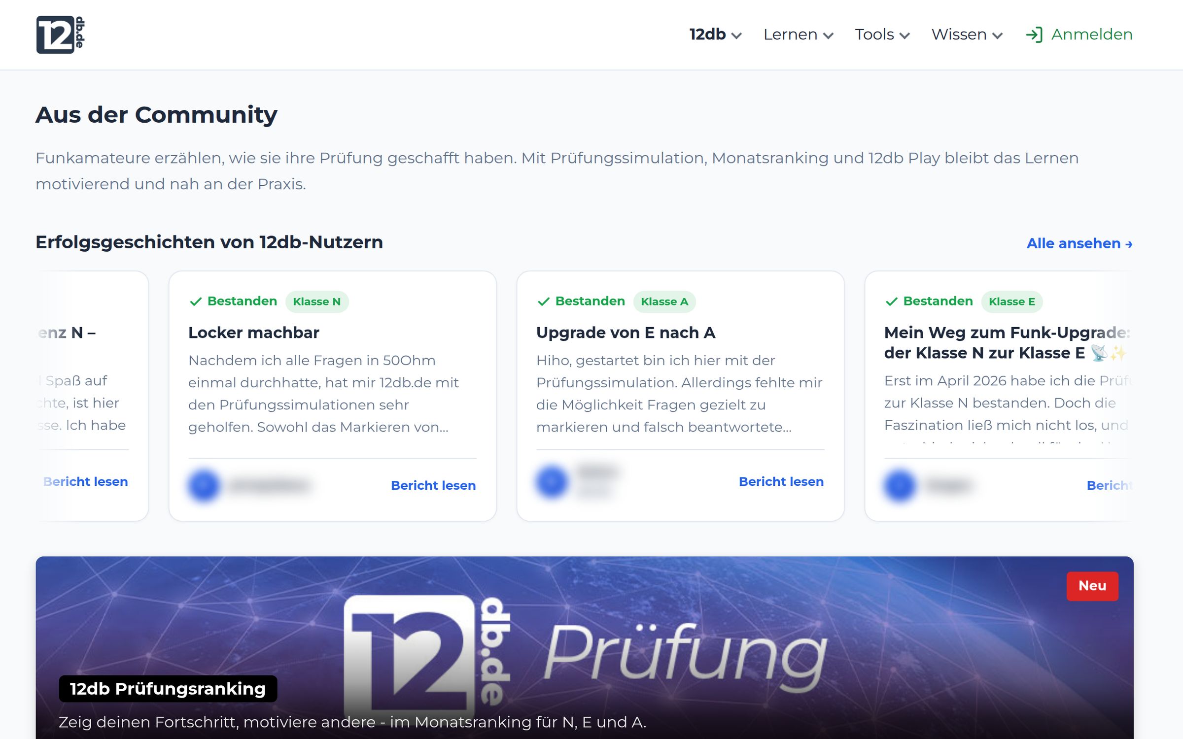 Erfolgsgeschichten von 12db-Nutzern